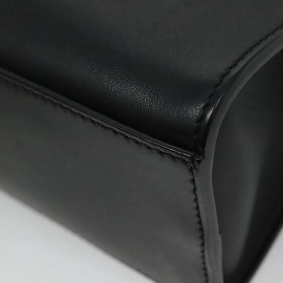 FENDI Hand Bag Leather 2way Black Auth PP274V - Picture 4 of 16